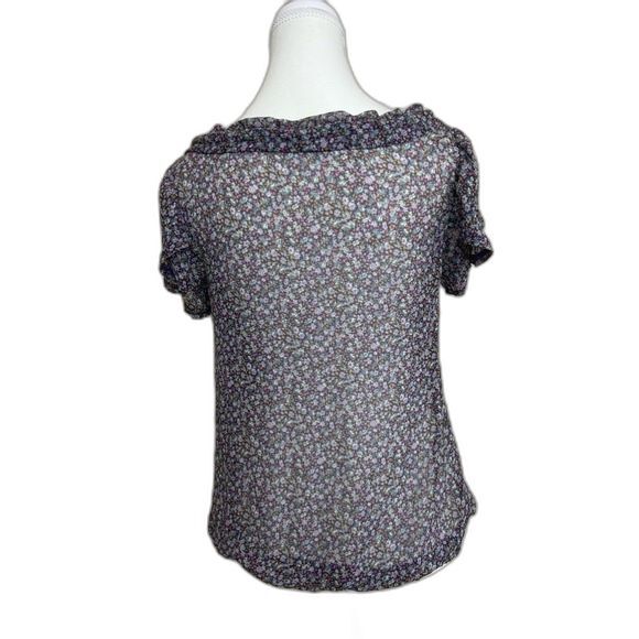 Zara Floral Sheer Blouse - Picture 2 of 6